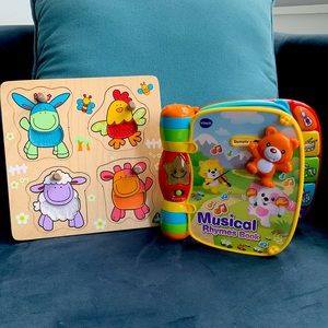 British UK interactive musical book baby toddler toys bundle